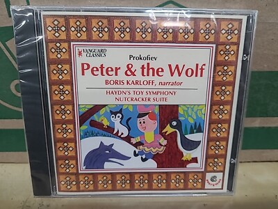 Tchaikovsky Nutcracker Op71a Prokofiev: Peter and the Wolf, Boris Karloff NEW CD