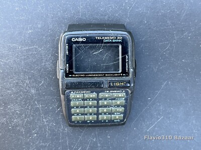 Authentic CASIO DBC-30 Data Bank Telememo 50 Illuminator - Black Case Bezel ONLY