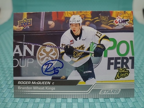 2023-24 Upper Deck CHL Stars Auto Parallel Roger McQueen