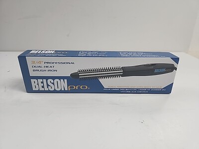 Belson Pro 3/4'' Dual-Heat Brush Iron Curling Brush New!!