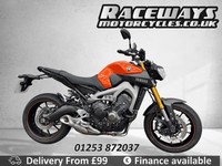 YAMAHA MT-09 ORANGE 2015 15 REG JUST 8,527 MILES, 847CC USED MOTORCYCLE