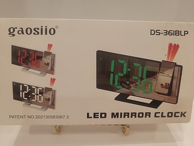 Alarm Clock LED Projection Mirror Digital Display Gaosiio High Tech 