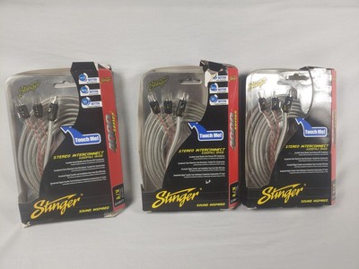 Stinger 4000 Series Stereo Interconnect 17 Feet A/V 3 Prong