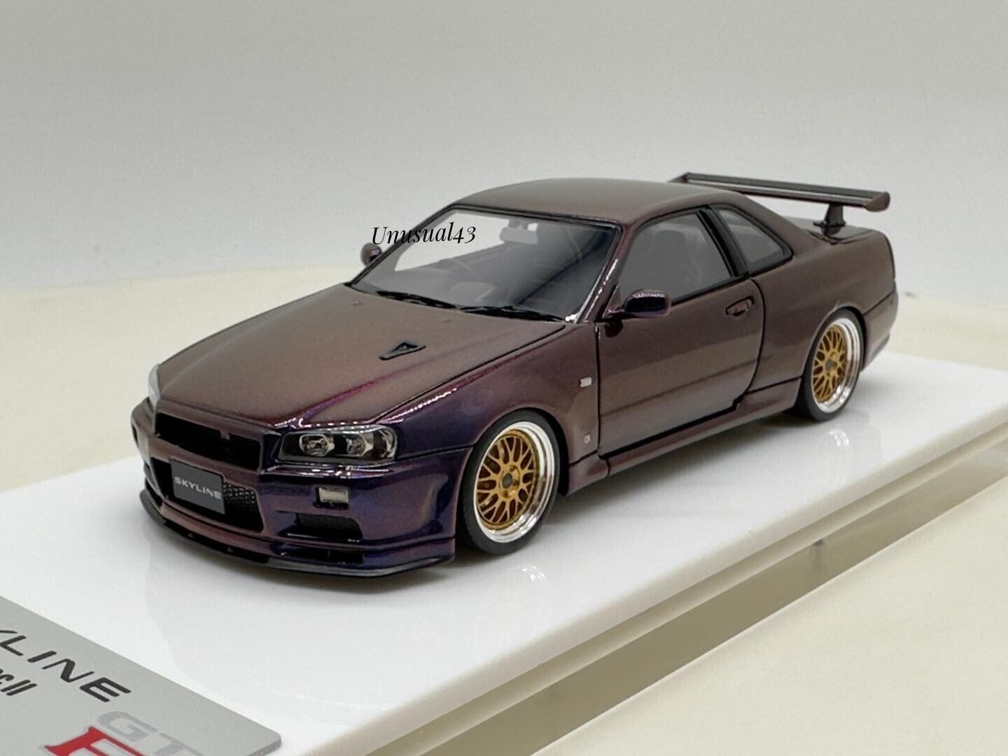 1/43 Make Up Nissan Skyline R34 GTR V-Spec ll Midnight 1/43 Make Up Nissan Skyline R34 GTR V-Spec ll Midnight