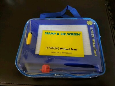 NEW - Learning Without Tears Stamp And See Screen w/ Wood Pieces - ages 3+