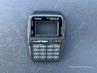 Authentic CASIO DBC-30 Data Bank Telememo 50 Illuminator - Black Case Bezel ONLY