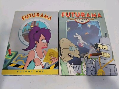 Futurama Complete Original Release Season Volume 1 2 DVD w/ Slipcover Lot of 2