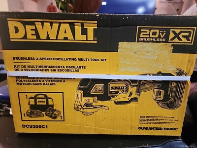 DeWalt 20V Max XR Brushless 3-Speed Cordless Oscillating Multi-Tool Kit DCS356D1