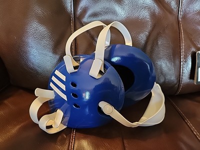 Adidas Adult Response Wrestling Head Gear Ear Guard AE100 Royal Blue