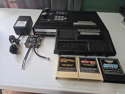 ColecoVision Console and expansion Module #1 with Games UNTESTED