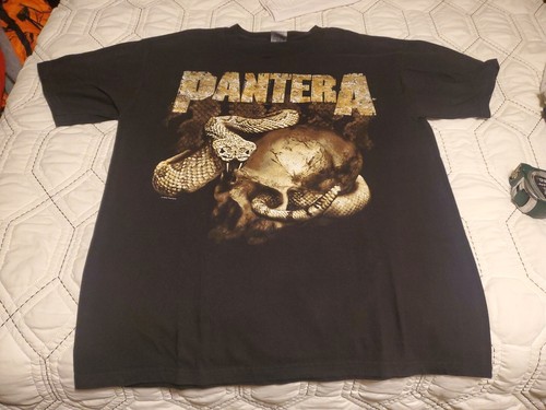 AWESOME VINTAGE CYGNUS BRAND PANTERA RATTLESNAKE SKULL SHIRT