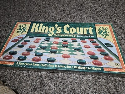King's Court Super Checkers Board Game by Golden - Sealed Shrink Wrap