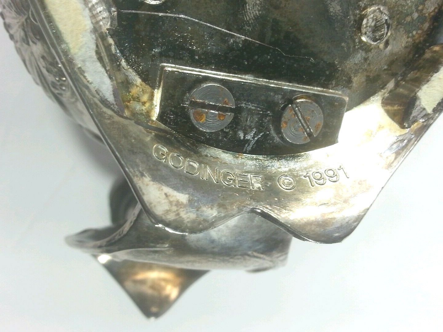 Godinger 1991 Silver Plate Center Piece Tapered Candle Sticks Flower Vase