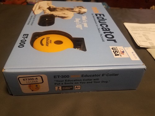 E-Collar Mini Educator 1/2 Mile Remote Dog Trainer Model ET-300 VG USED