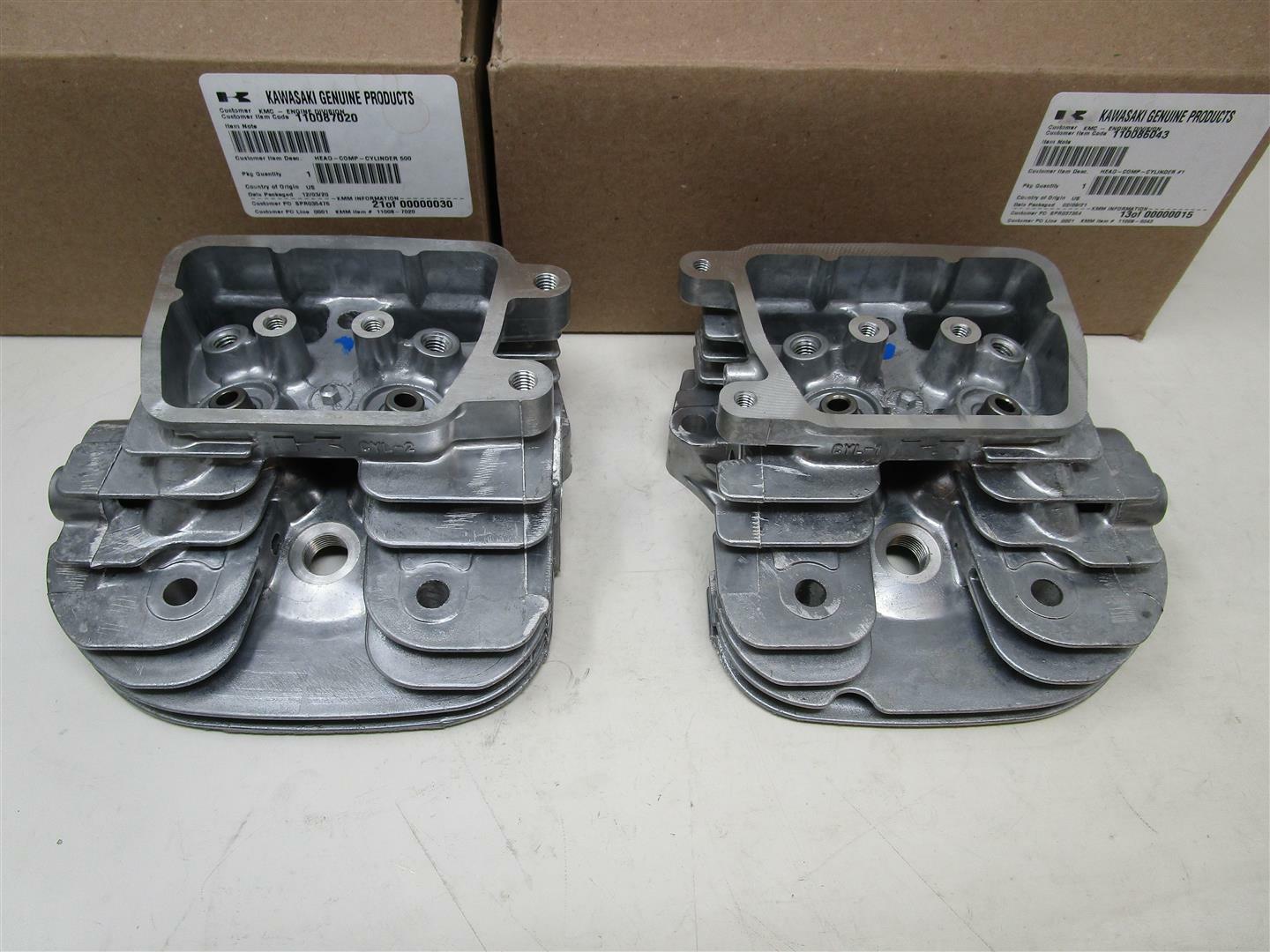 Genuine Kawasaki Heads 1 11008-7020 & 2 11008-6043 1 FH451V