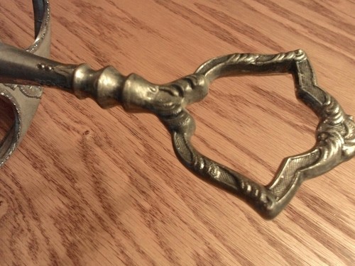 antique cranberry etched glass crust set