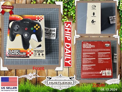 Retrolink Nintendo N64-like. Wired USB Controller PC & Mac Black Classic GW450 