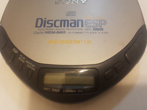 sony d-e301 discman compact disc player mega bass avls 1bit DAC shock protection