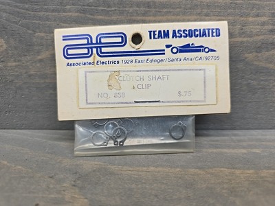 Vintage Team Associated 858 Clutch Shaft Clip RC500 RC250 Nitro 