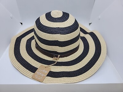 Sunlily Roll-n-Go Sun Hat Coast-to-Coast Collection Black / Tan