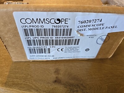 Commscope 24 Port Jack Panel 1U 760207274 CPP-UDDM-M-1U-24