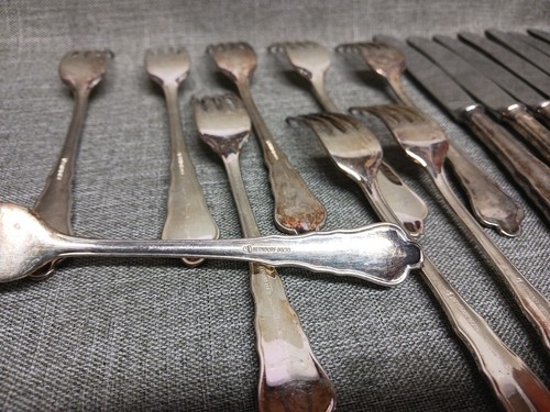 Berndorf Royal Chippendale cutlery Silverplate Flatware 42 pieces