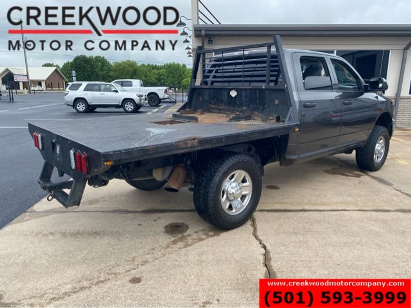 2017 Ram 2500 Dodge Flatbed 4x4 Crew Cab 6.4l Gas 1 Owner Gray Nice