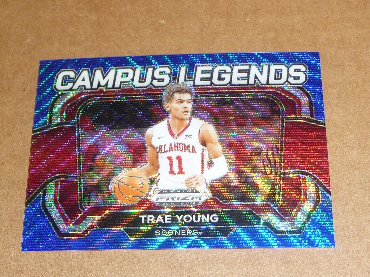 2024 Panini Prizm Draft Picks TRAE YOUNG BLUE WAVE CAMPUS 2024 Panini Prizm Draft Picks TRAE YOUNG BLUE WAVE CAMPUS