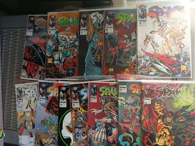 Spawn  Comic Lot #5 - # 16  (Image Comics Malibu Comics 1992 - 1993 Vintage 