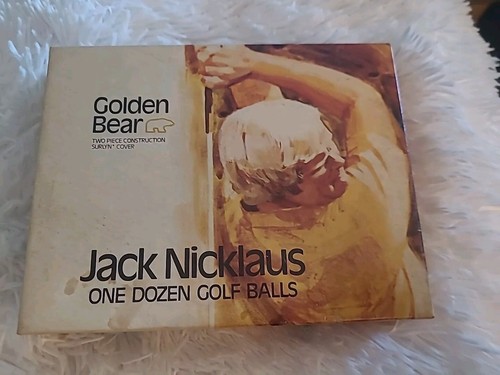 One Dozen Golf Balls Golden Bear Jack Nicklaus in Box