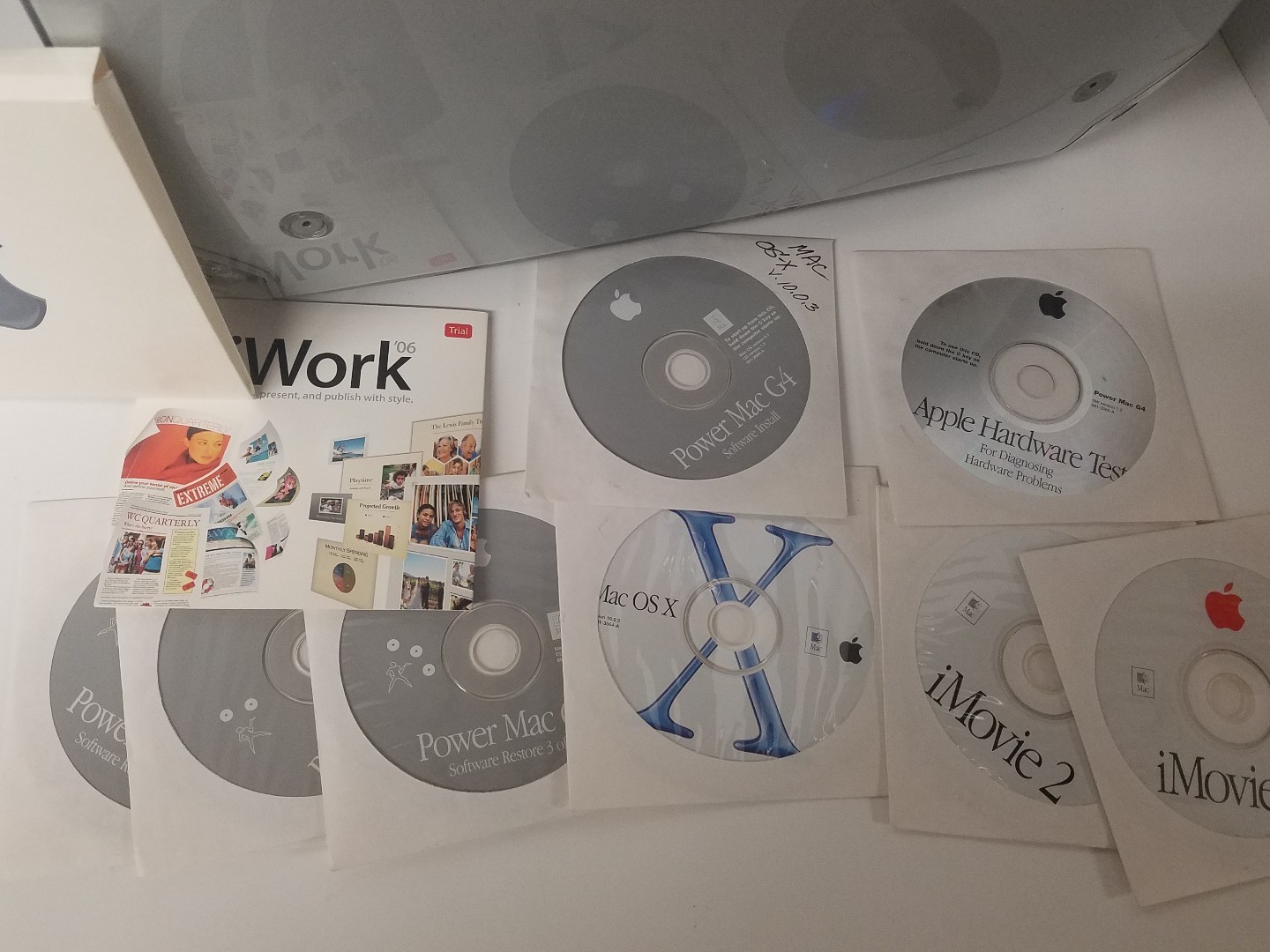 Apple Power Mac G4 Desktop M5183 Keyboard Mouse Disks/Cds WORKS! All Original