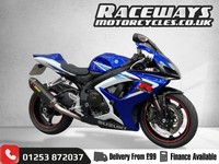 SUZUKI GSX-R750 BLUE AND WHITE 2006 06 REG 30,822 MILES USED MOTORCYCLE 