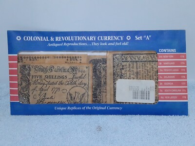 1773-1778 Reproduction Colonial & Revolutionary Currency~ Set ''A''