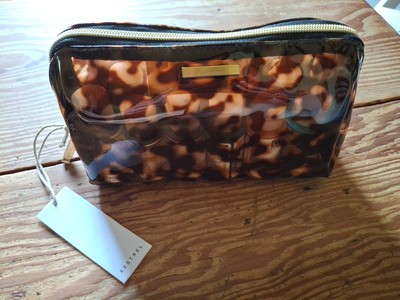 TORTOISE POUCH ポーチ Kestrel Zippered PVC Tortoise Cosmetic Makeup Pencil Pouch