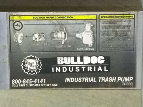 Bulldog Industrial Trash Pump TP300