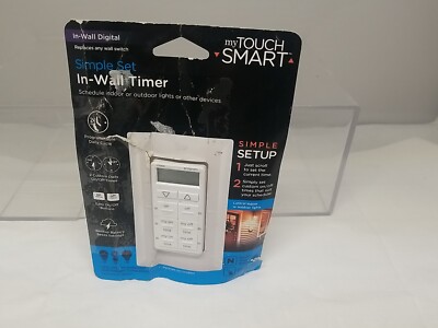 MyTouchSmart Simple Set In-Wall Timer, White (26893-P1)