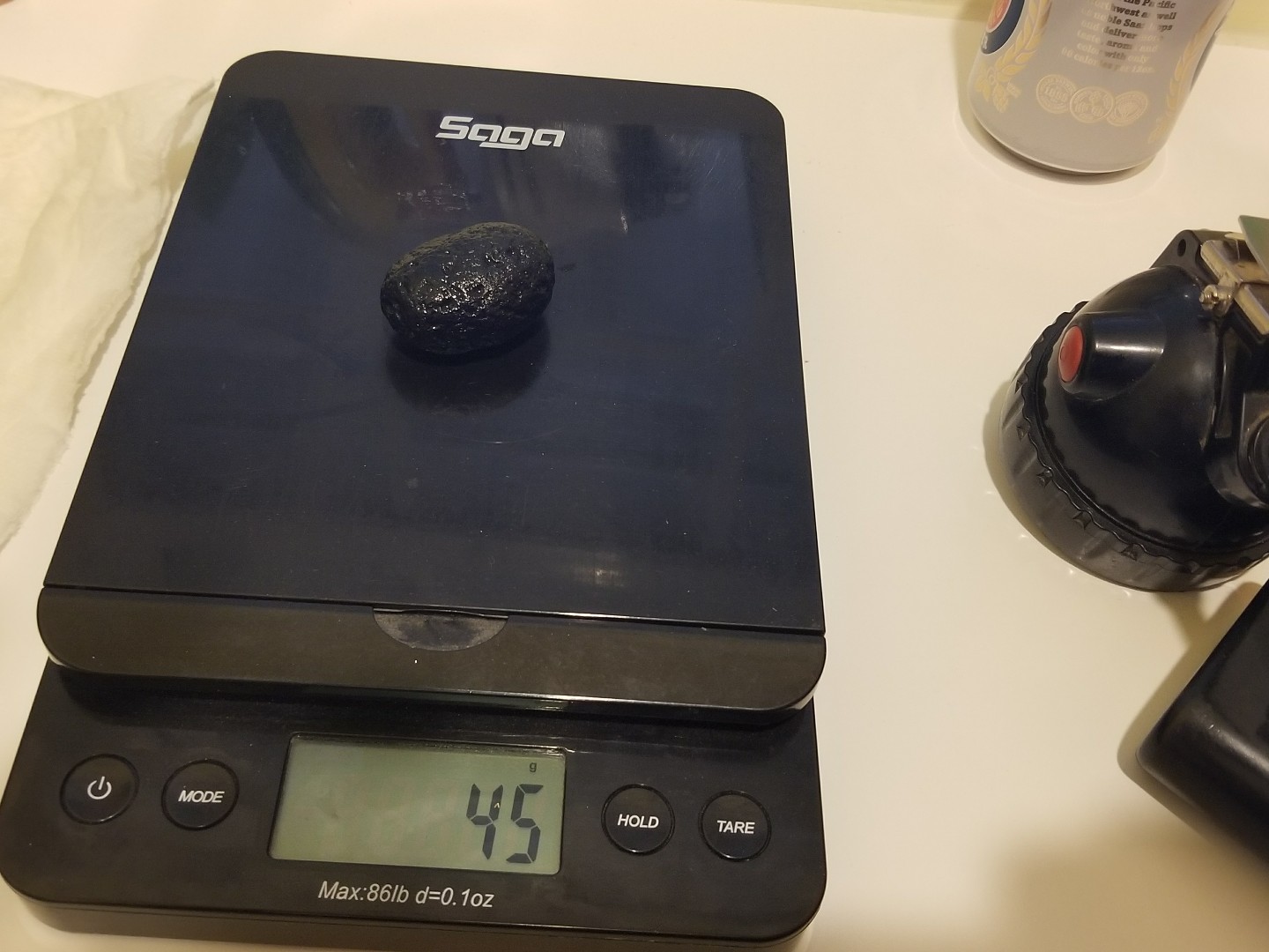 Large Saffordite Tektites Cintimani stone 45+ grams  Banded