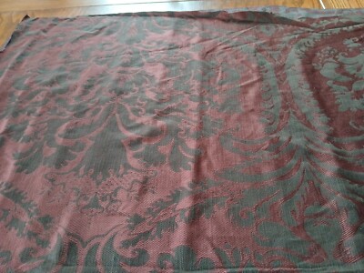 Vintage 1990 Upholstery Fabric Maroon/Green  3 Yards''x 56''''Very Pretty
