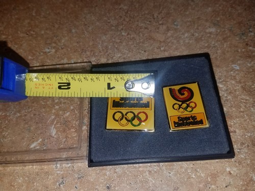 (2) Sports Illustrated Logo with Olympic Rings Pin LAPEL PINS