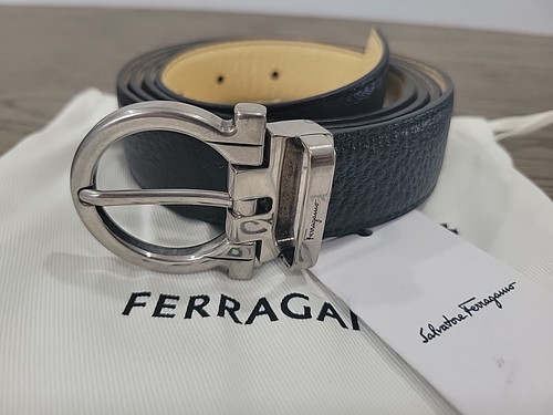 Salvatore Ferragamo ブラウンレザーベルト 新品未使用 sf-679535_e.jpg