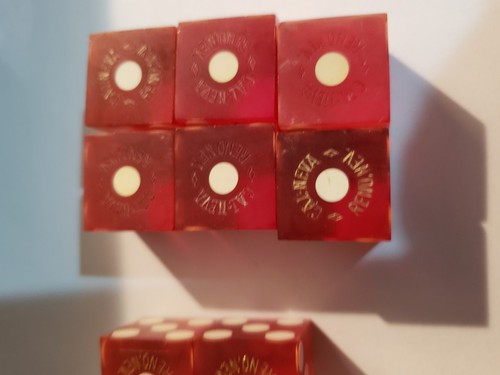 7 Pair Lot  of Cal Nevada  Reno Casino Dice 2 Styles Las Vegas