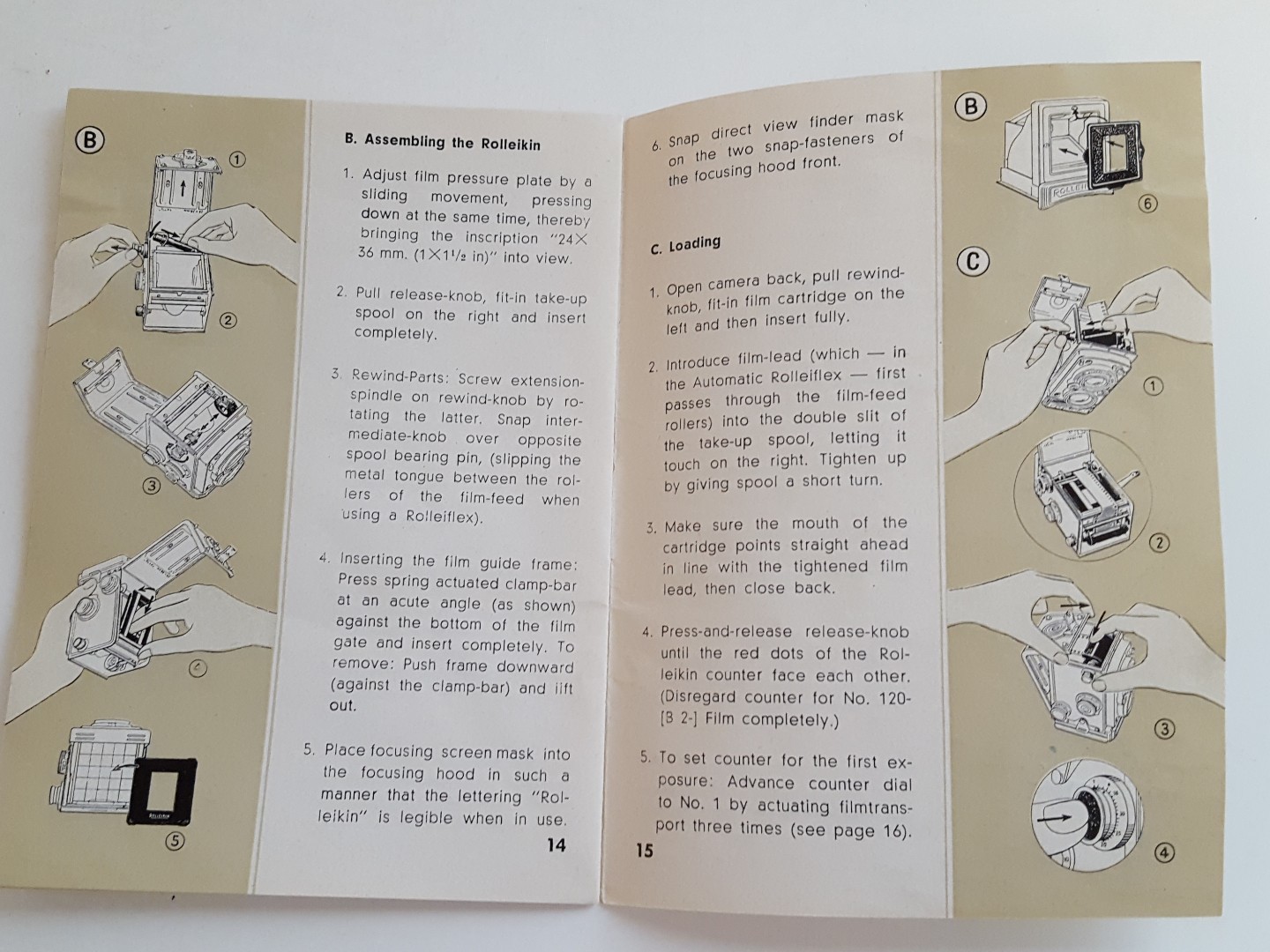 Camera Brochures, Booklets  Kodak, Bolex,  Brumberger,  Rolleiflex