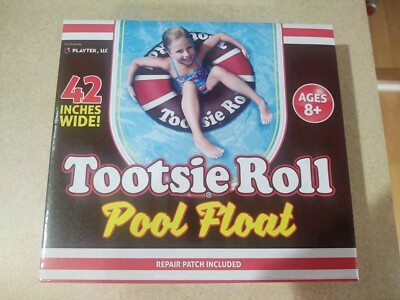 Tootsie Roll 42'' Brown Candy Swimming Pool Toy Float Tube Playtek 2021