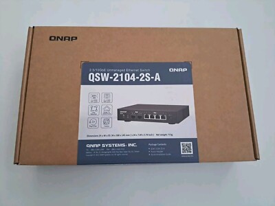 QNAP QSW-2104-2S A-port 10GbE SFP+ and 4-port 2.5/10Gb Unmanged Ethernet Switch