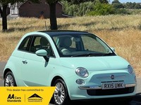 2015 Fiat 500 1.2 Lounge Euro 6 (s/s) 3dr HATCHBACK Petrol Manual