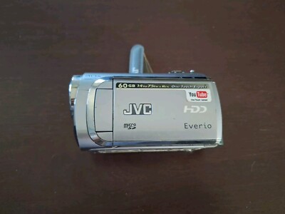 JVC Everio G Hard Disk Camera Camcorder GZ-MG630su Silver Untested 