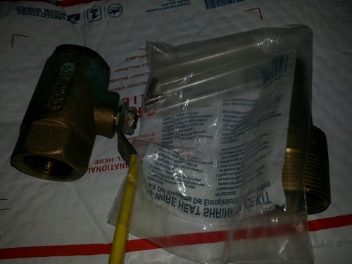 deep well kit brass  fittings and  heat shrink