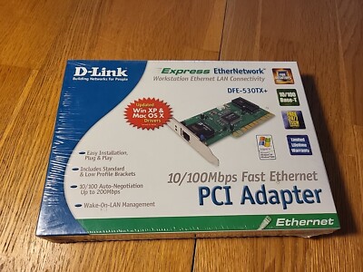  D-Link DFE-530TX+ 10/100 Mbps Fast Ethernet PCI Adapter  Brand New Sealed