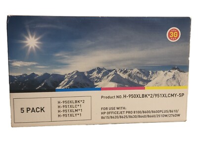 5 PACK Ink Cartridges HP OfficeJet Pro 8600 8100 8610 8620 8630. NEW