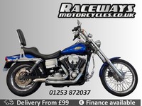 HARLEY DAVIDSON DYNA FXDWG WIDE GLIDE 2007 BLUE 29,282 MILES USED MOTORCYCLE